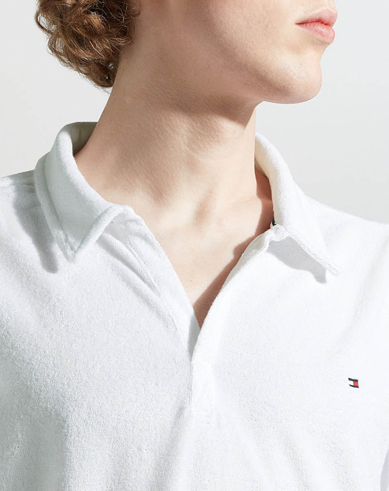 Tommy Hilfiger Polo en éponge blanc
