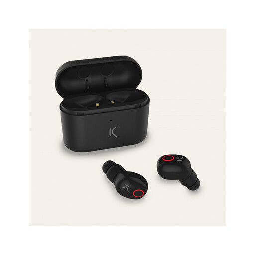 Fones de ouvido sem fio Ksix com até 12 horas de duração e cancelamento passivo de ruído.