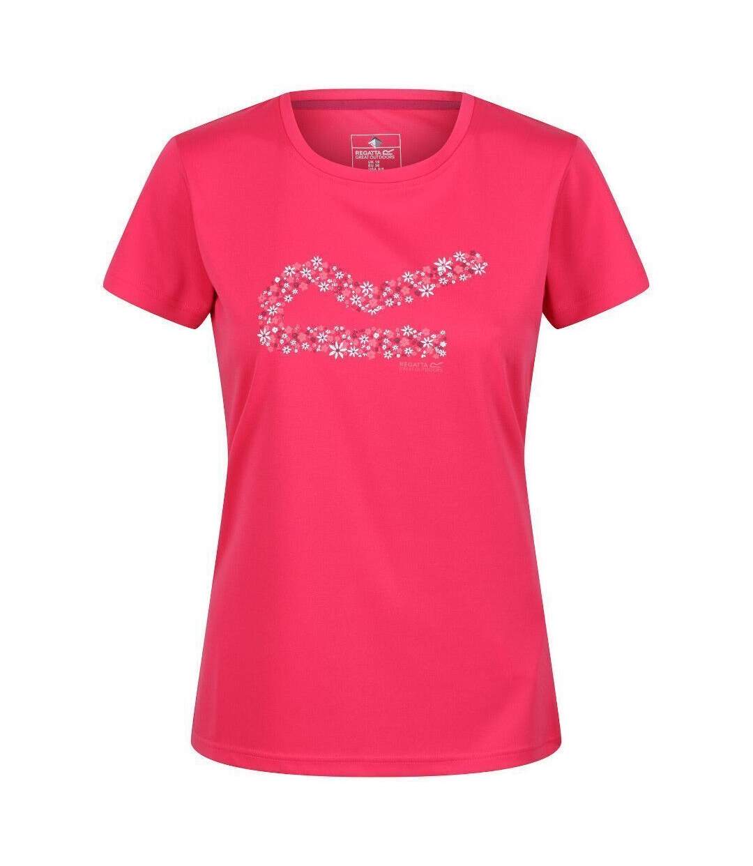 Regatta - T-shirt FINGAL - Femme (Rose vif) - UTRG7112
