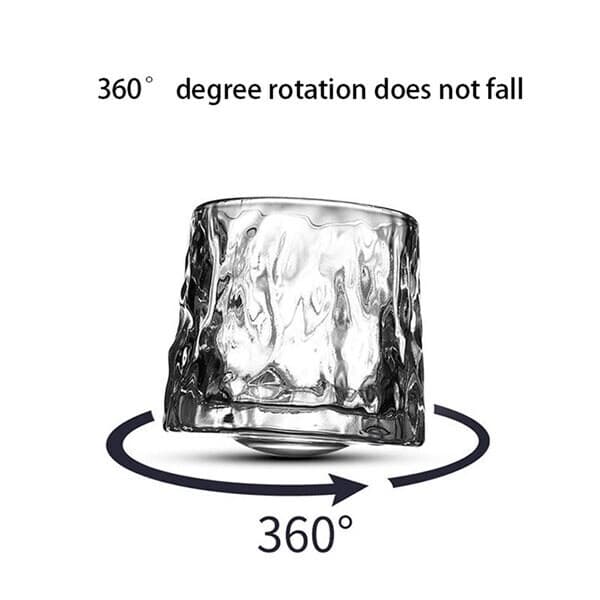 Roterende whiskyglas / tumblerglas 360 grader