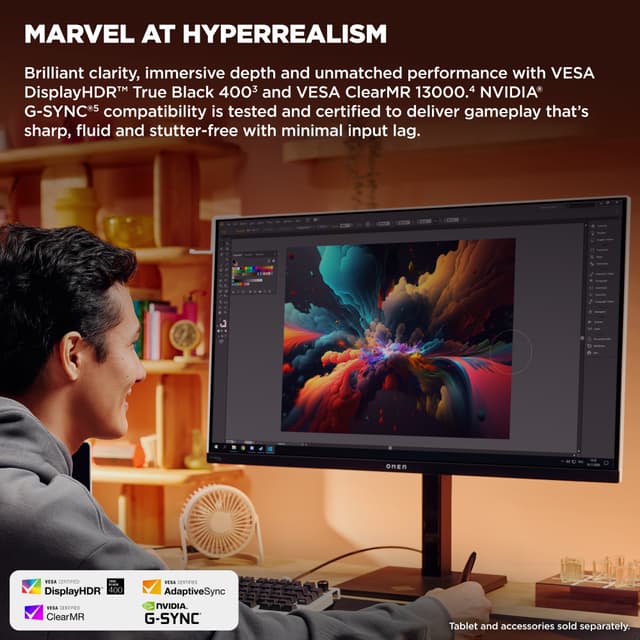 OMEN Transcend 32 UHD/240Hz/OLED/0,03ms gamingskærm