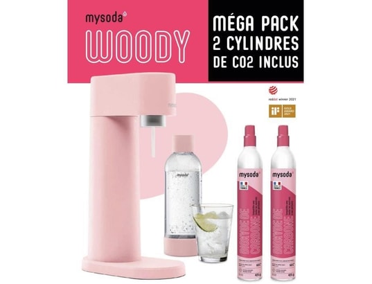 MYSODA - P2c-wd002f-lp - pack machine a eau pétillante woody pink - ...