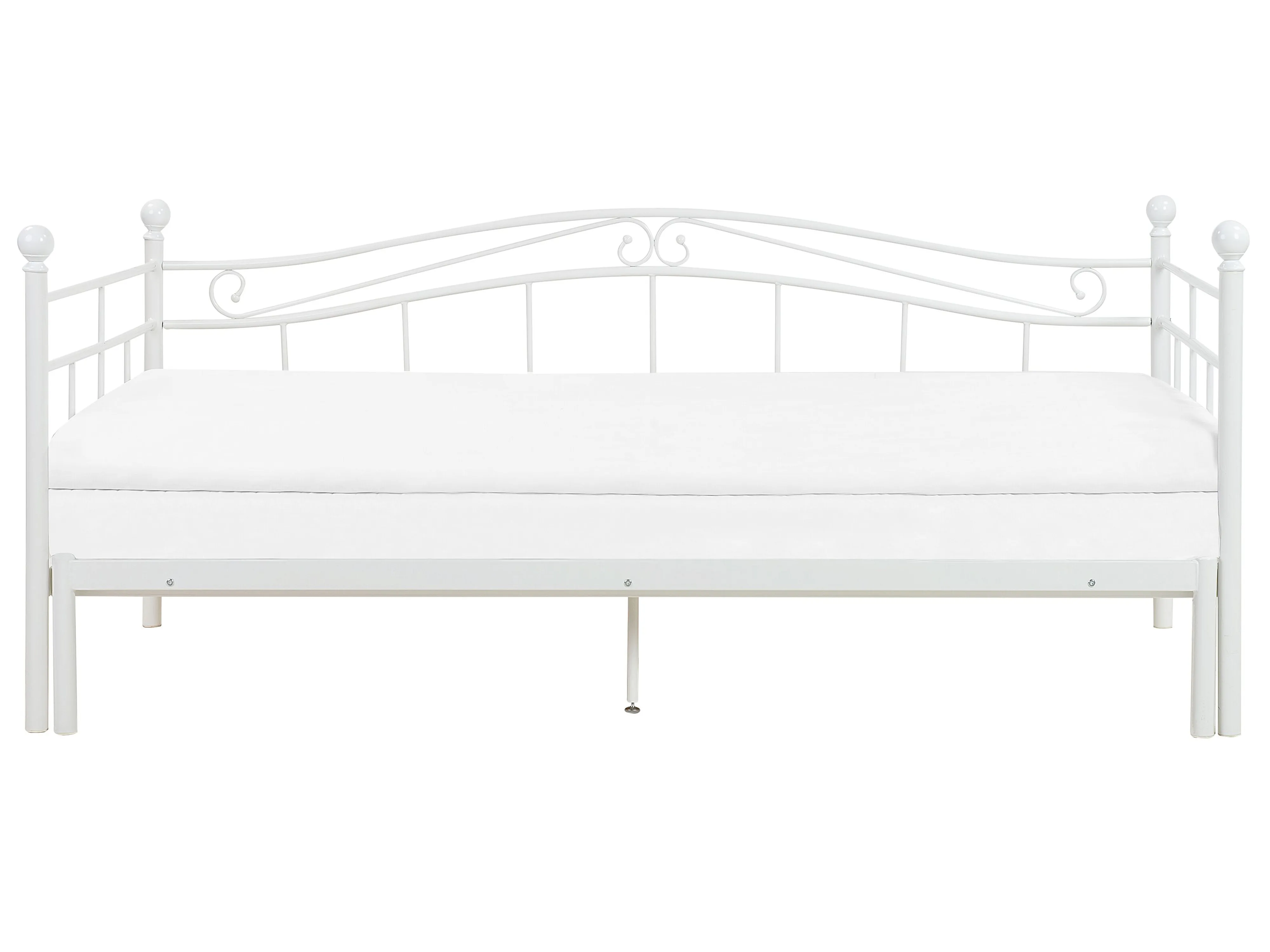 Onderschuifbed Metaal TULLE 80 x 200 cm Wit