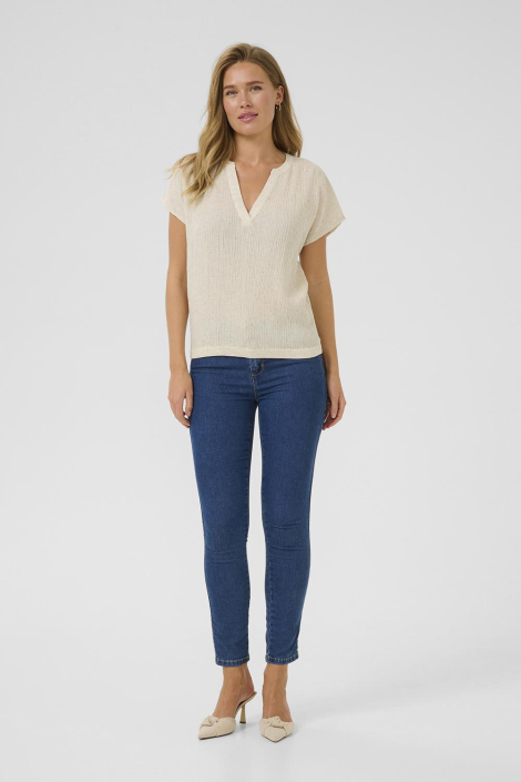Kaffe beige dames t-shirt