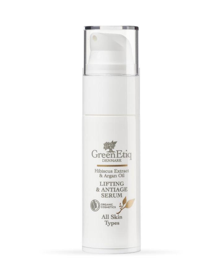 GreenEtiq  Lifting & Anti Age +40 år Hibiscus & Argan Oil serum - 30 ml.