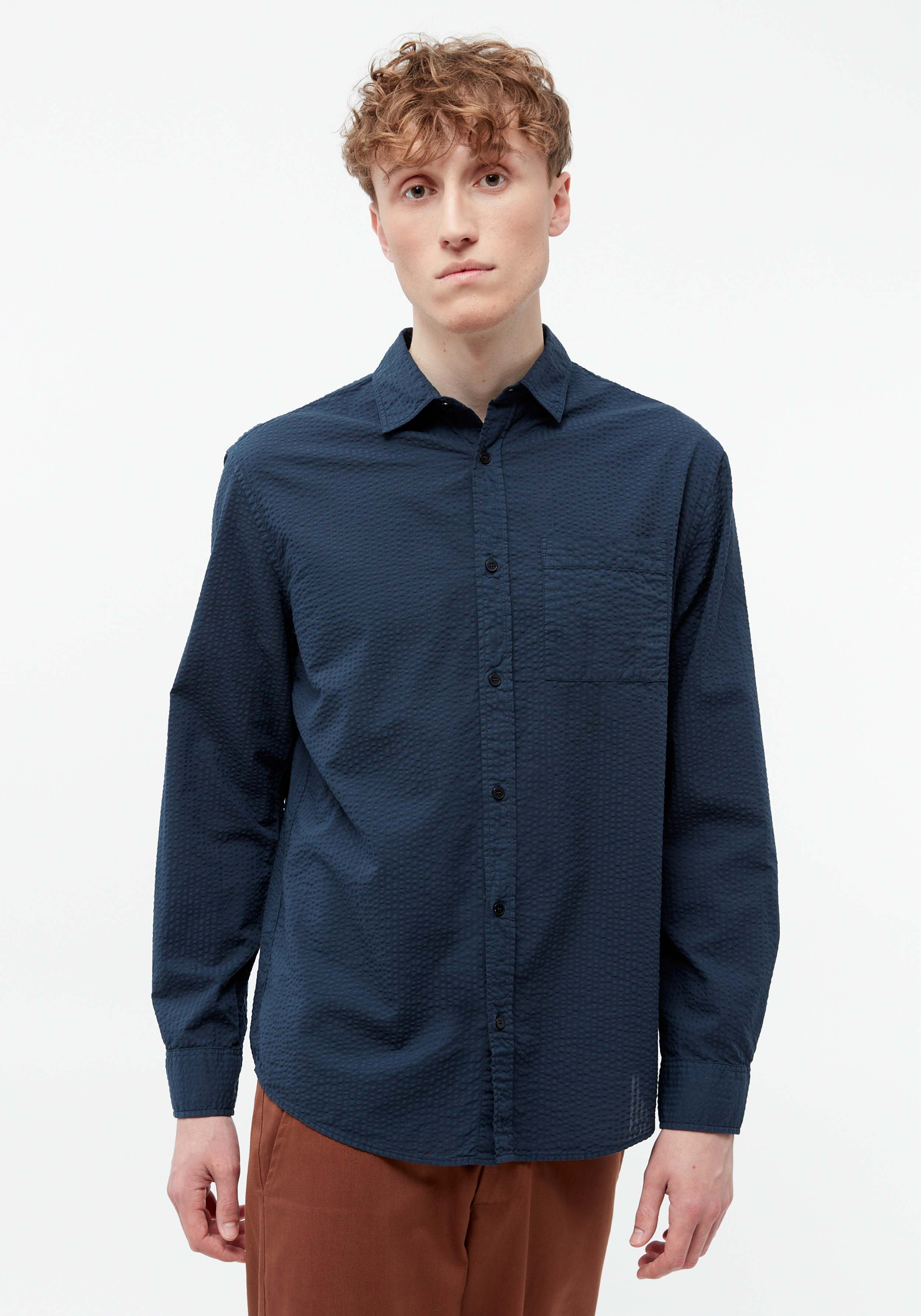 Givn Berlin Hemd GBYuval Midnight Blue (Structure)