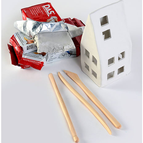 Das lufttørrende ler 1 kg - hvid