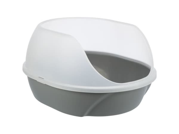 Trixie Simao cat litter tray, high rim, 48 × 30 × 58 cm, grey
