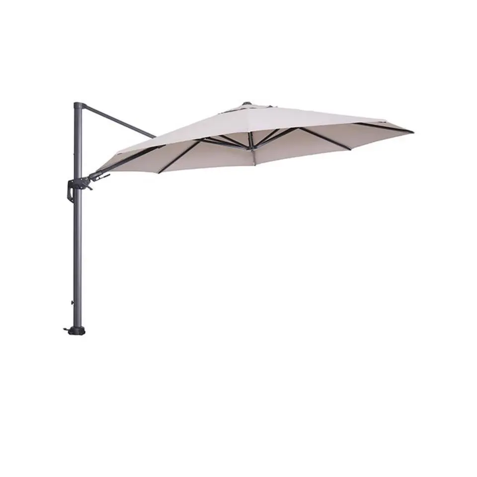 Garden Impressions Hawaii zweefparasol Ø350 cm - frame carbon black - doek zand