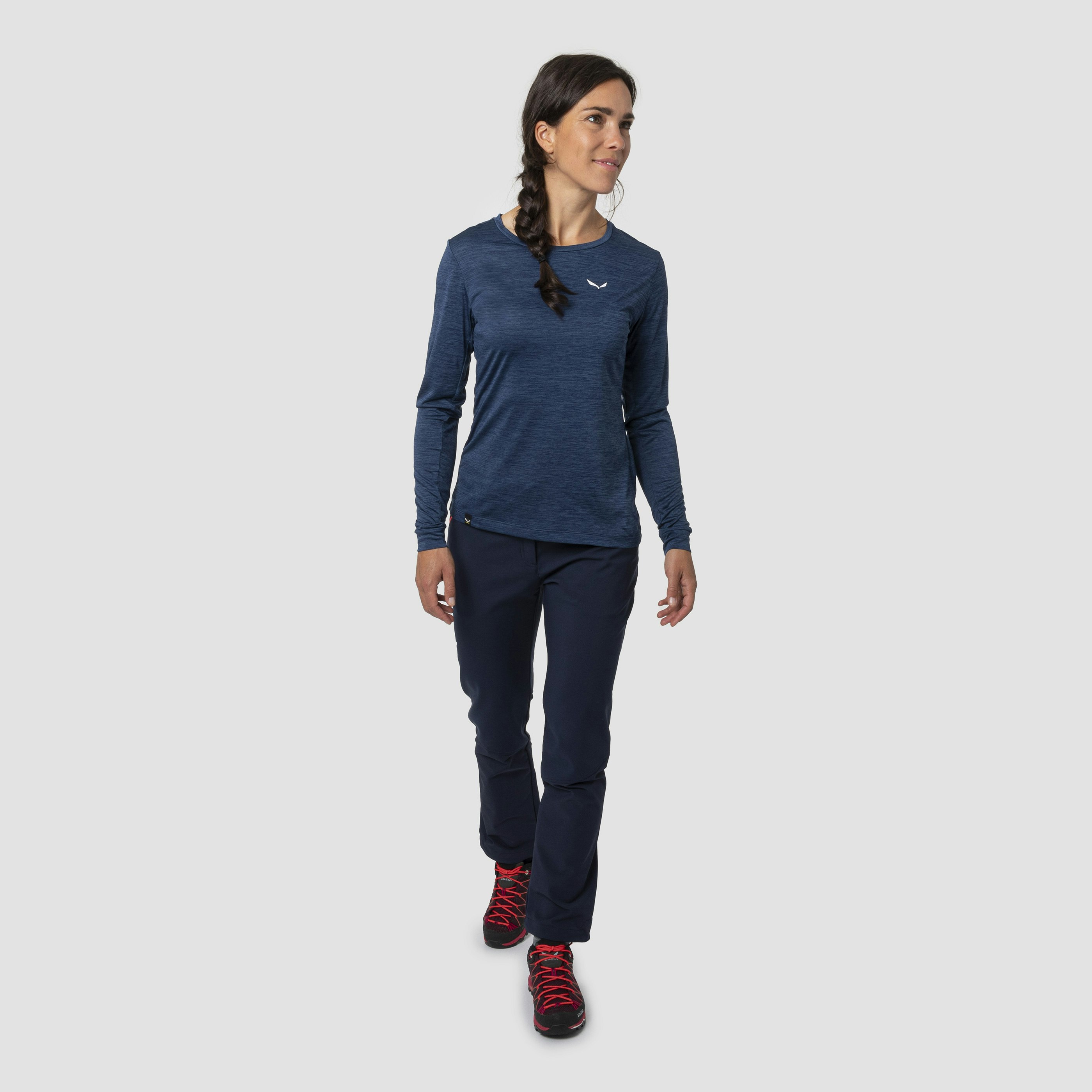 Puez Melange Dry’Ton Langarm T-Shirt Damen