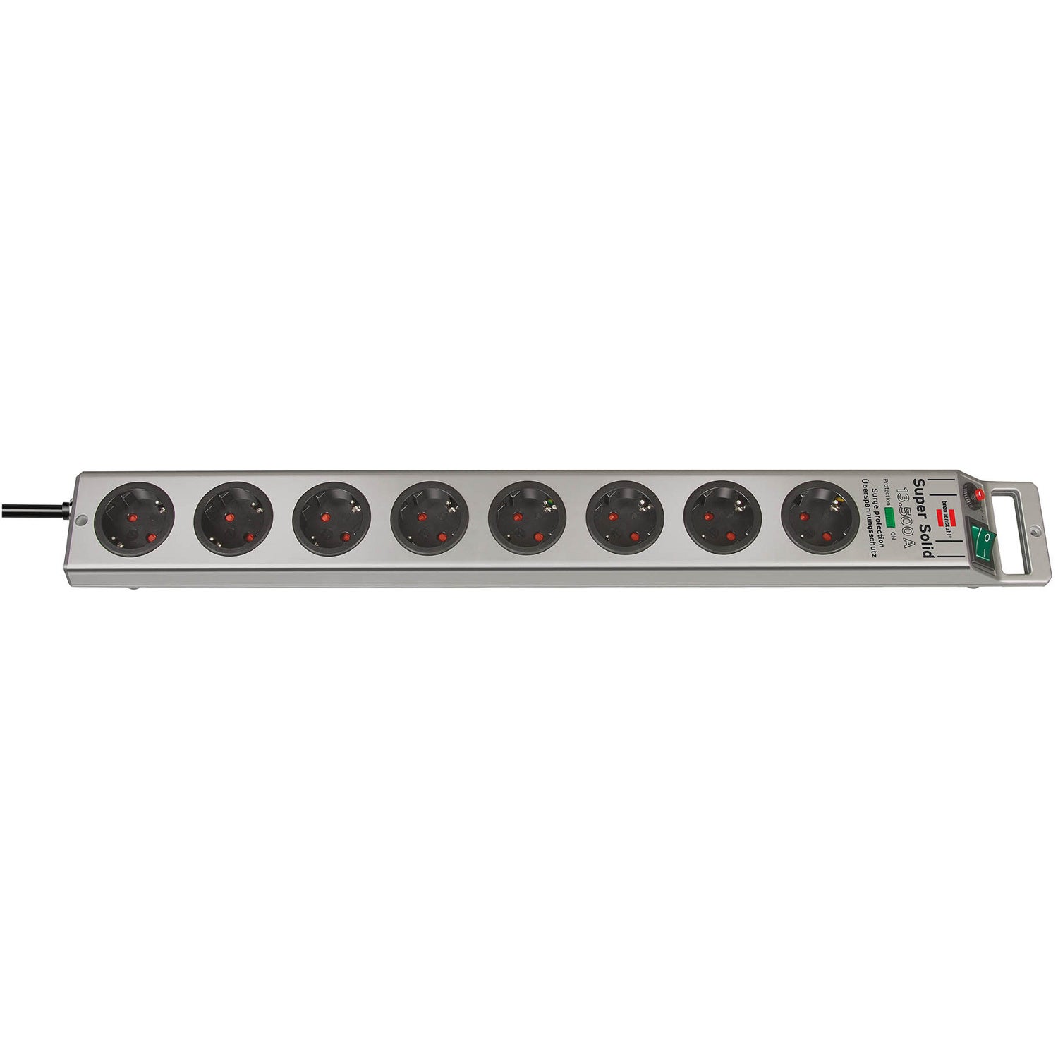 Brennenstuhl Super-Solid stroomverdeler 8-voudig zilver