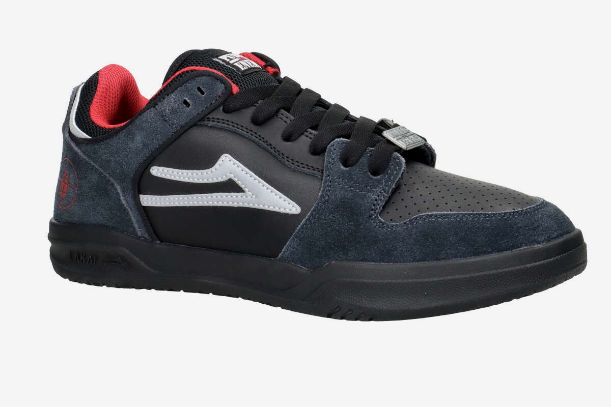 Lakai Telford Low Schuh (black charcoal suede)