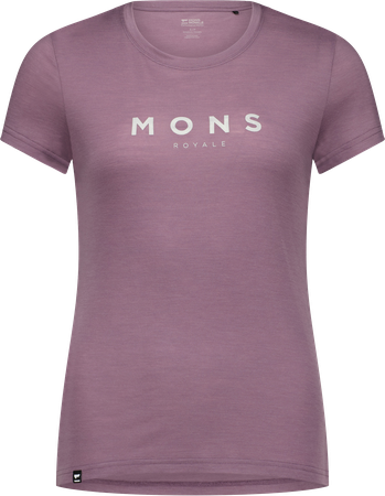 ICON Damen-Merino-Kurzarmshirt  mauve  XS