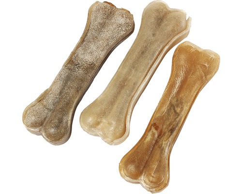 Beeztees hondensnack, kauwbotten van rauw leer, 12,5 cm, 10 stuks, kauwsnacks