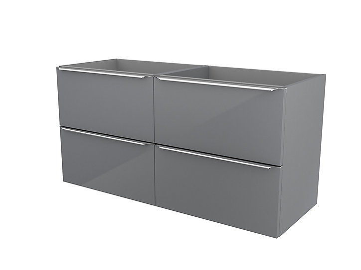 Meuble sous vasque à suspendre GoodHome Imandra gris 120 cm
