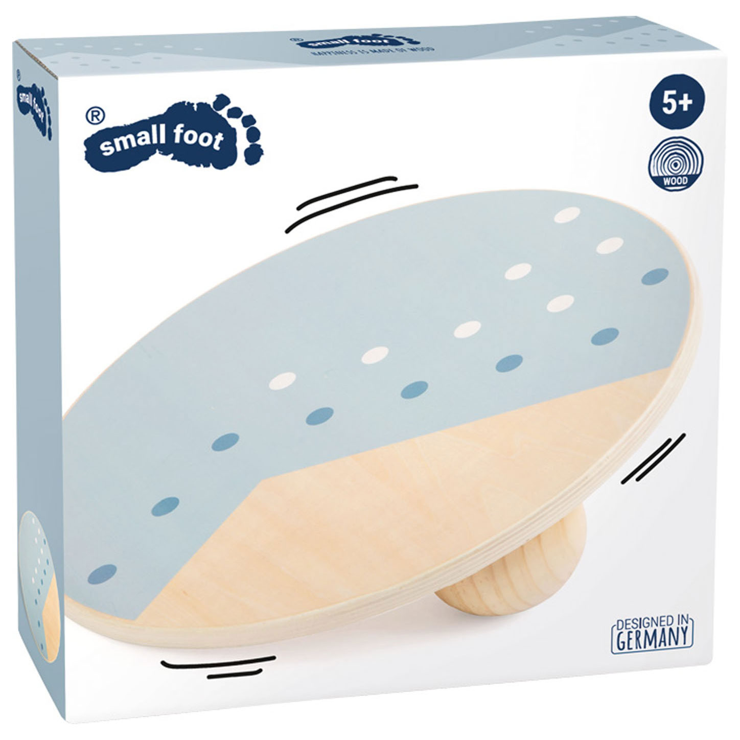 Small Foot-Houten Balansbord Blauw