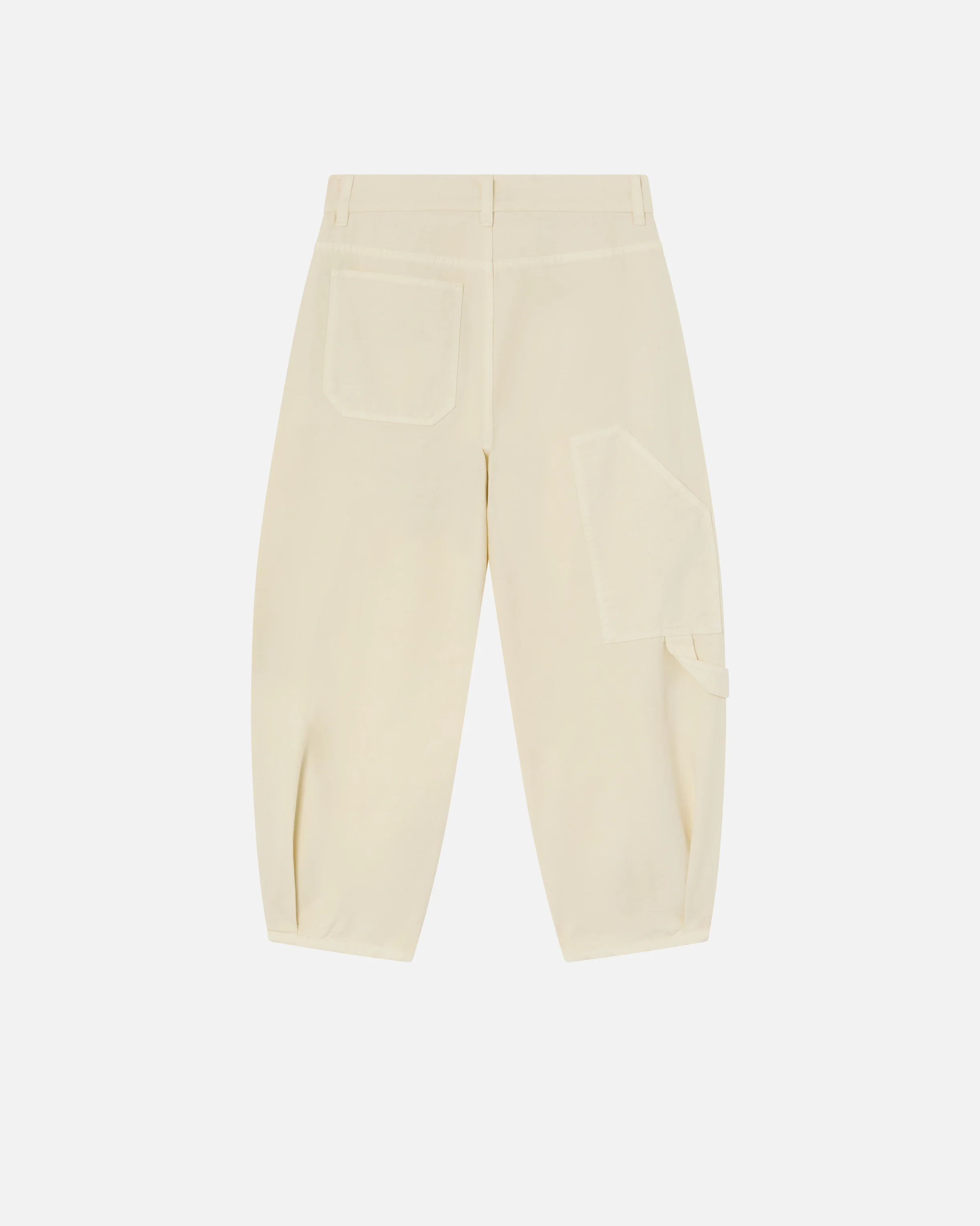 Pantalon ballon en toile de coton | Blanc