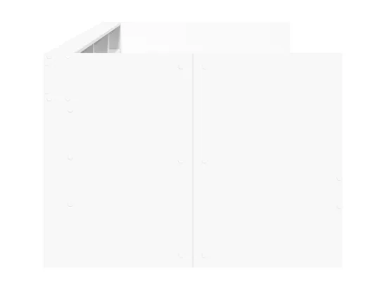Lit de jour avec tiroirs sans matelas blanc 75x190 cm