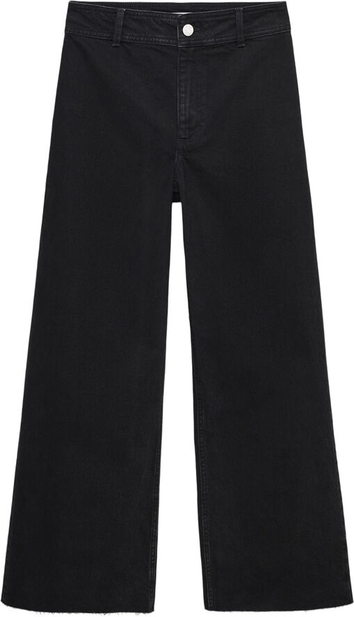 MANGO Catherin culotte high-rise jeans Open grey