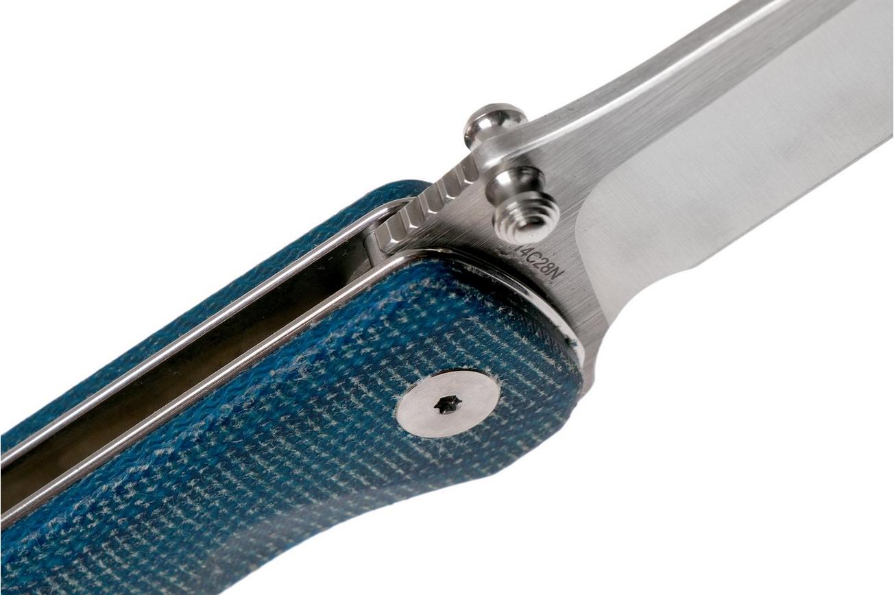 QSP Knife Hawk QS131-I Blue Micarta zakmes