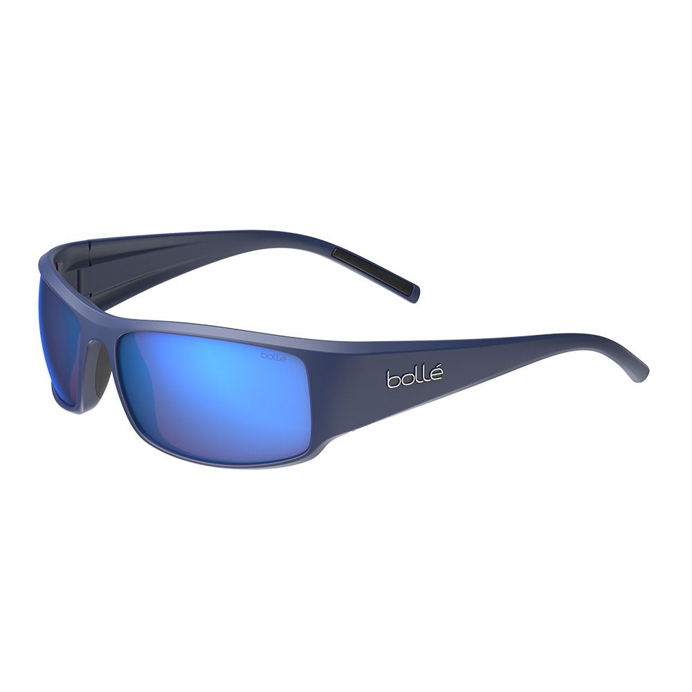 Bolle KING - Lunettes de soleil dark blue matte/brown blue