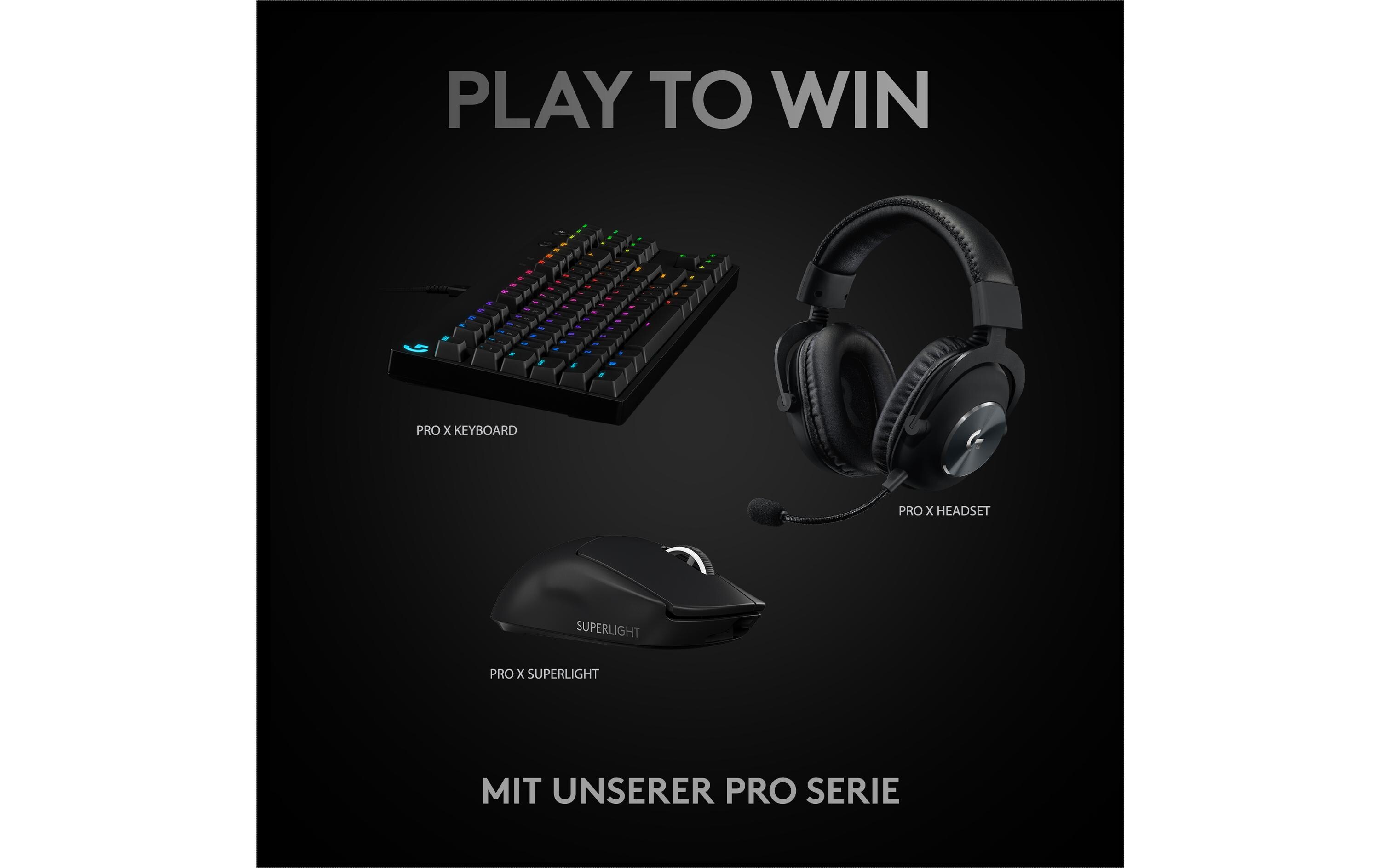 Gaming-Maus Pro X Superlight SchwarzExtrem leichte Gaming-Maus mit leistungsvoller Performance