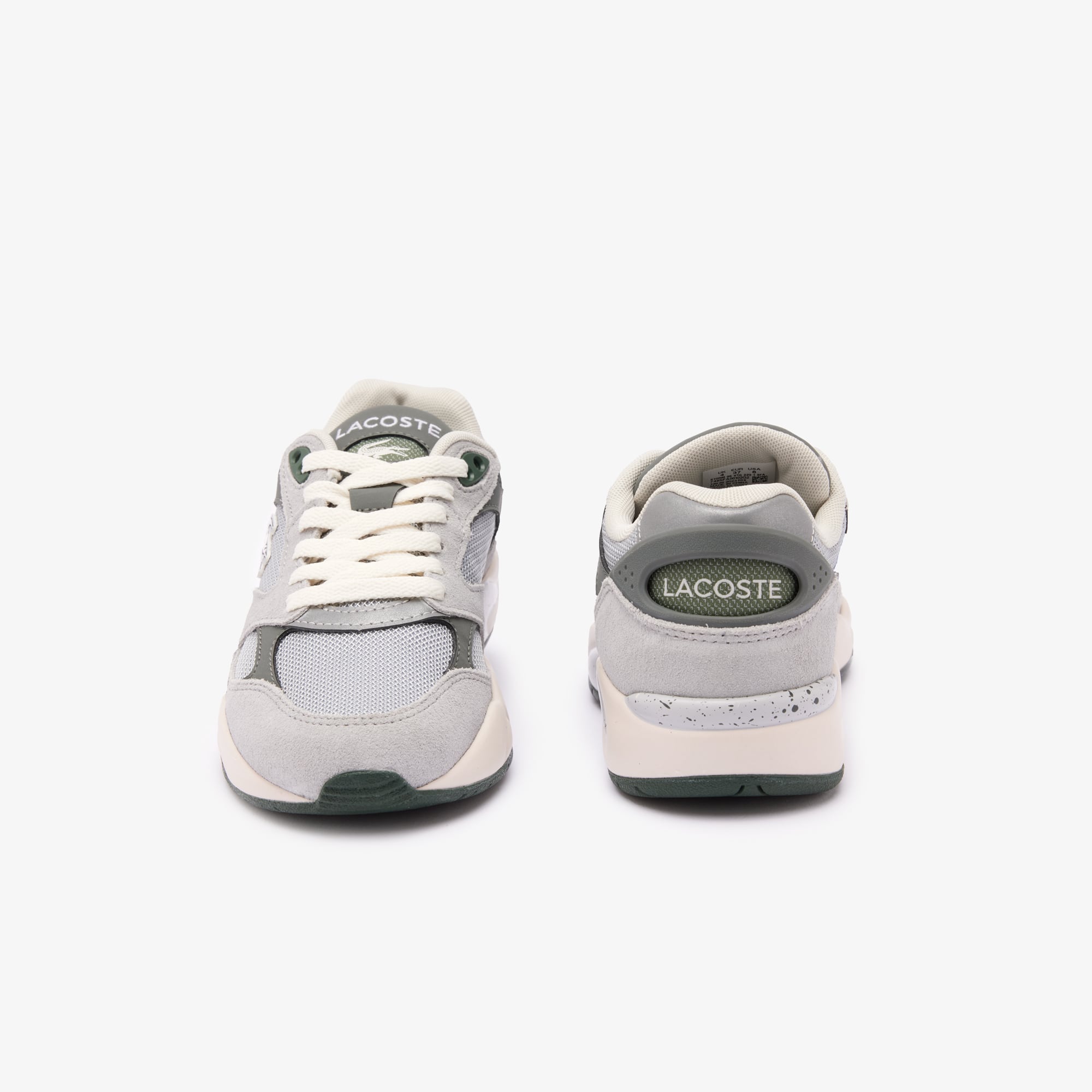 Sneakers Storm 96 Vintage femme cuir velours Sneakers - Gris - Lacoste - Femme