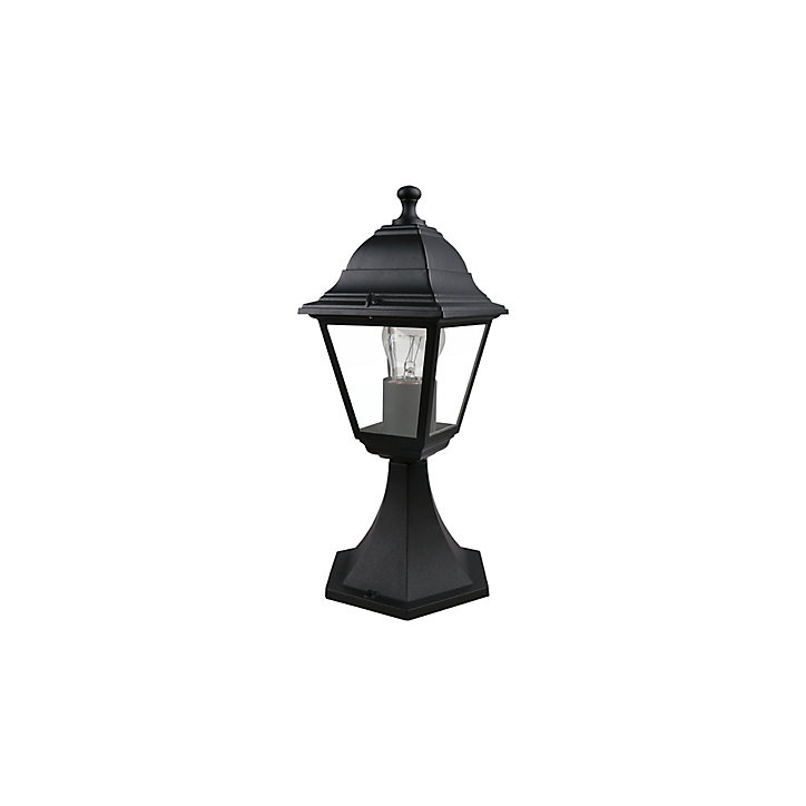 Borne Varennes E27 60W IP44 15 x 17 cm noir