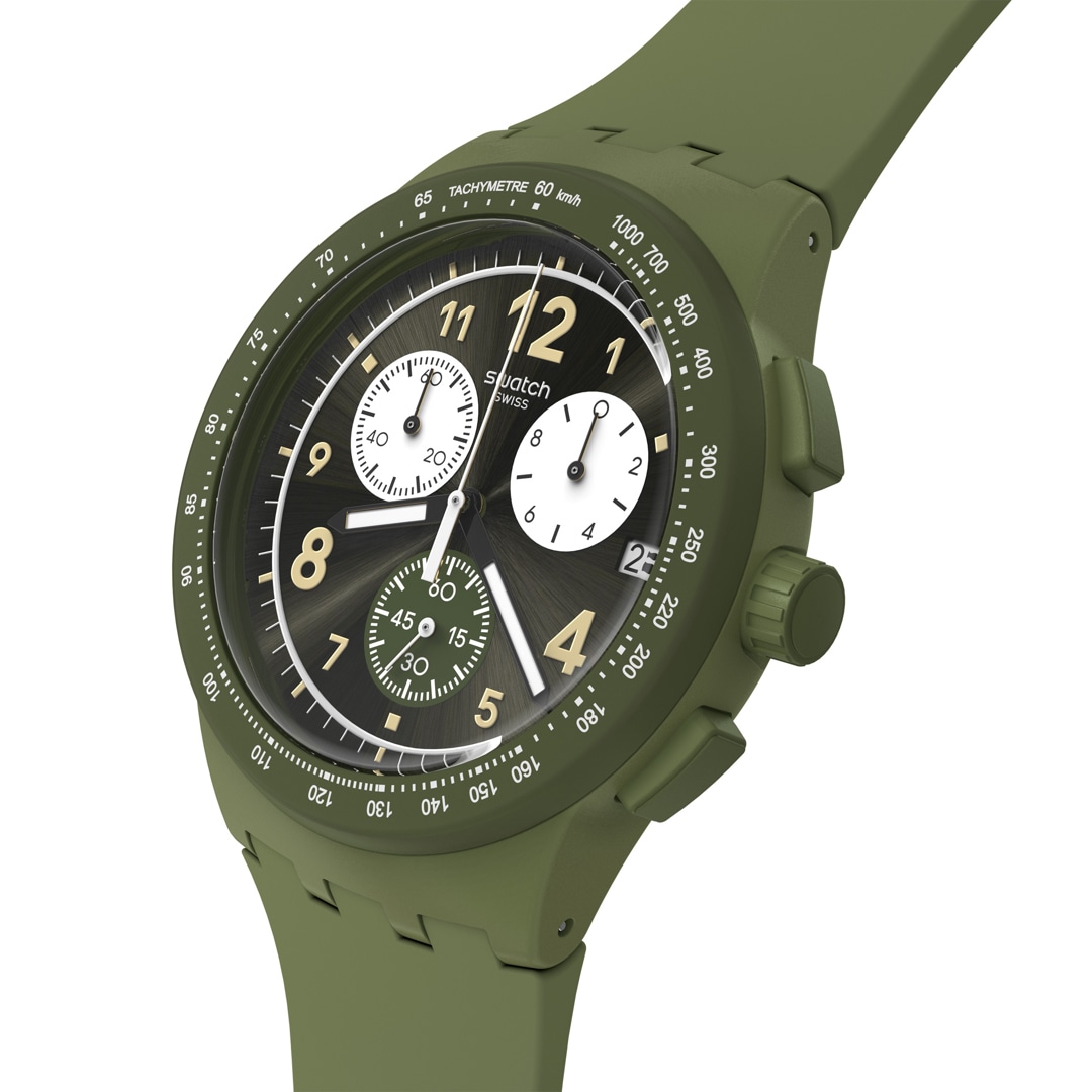 Swatch Original Chrono Nothing Basic About Green
