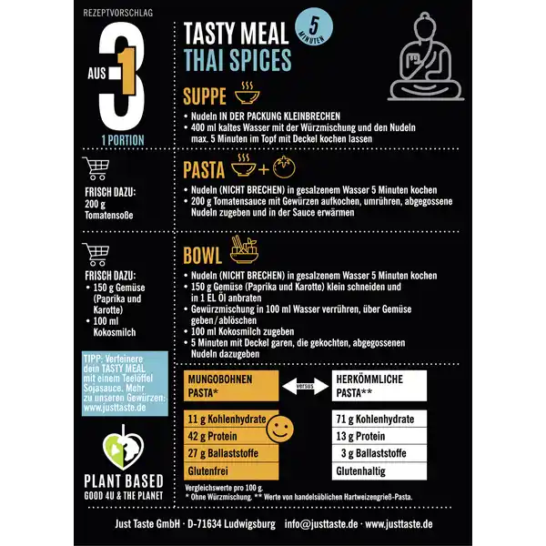 Bio Mungo-Edamame Thai Spices Tasty Meal