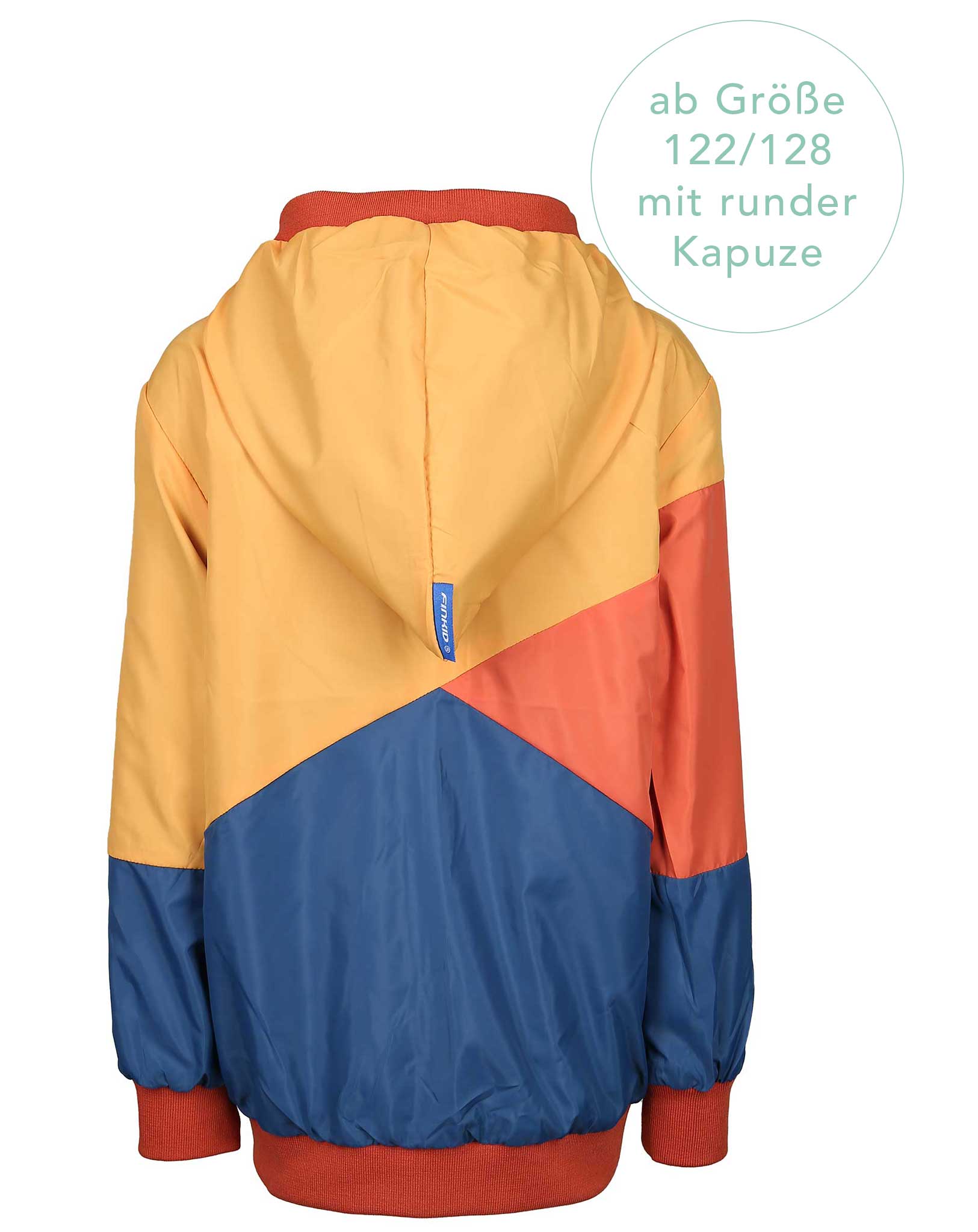 Wende-Regenjacke MUUTUVA in denim/fox