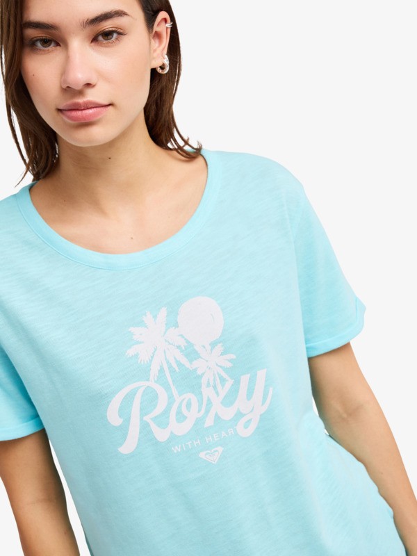 Oceanwave Regular Slub T-Shirt à manches courtes Bleu Femme