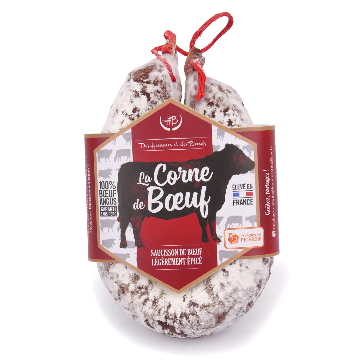 Saucisson de bœuf Angus épicé façon chorizo