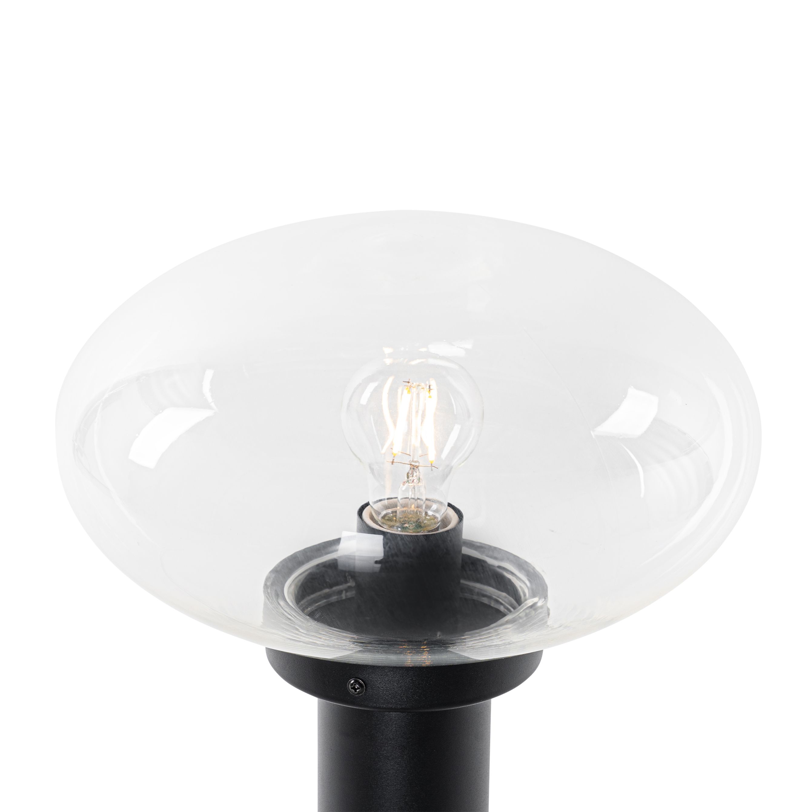 Modern buiten paaltje zwart 50 cm - Elly