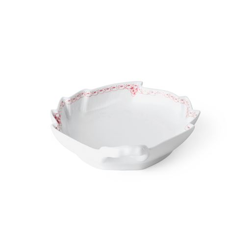 Royal Copenhagen Koral Riflet Blonde Bladformet Fad, 18x23 cm