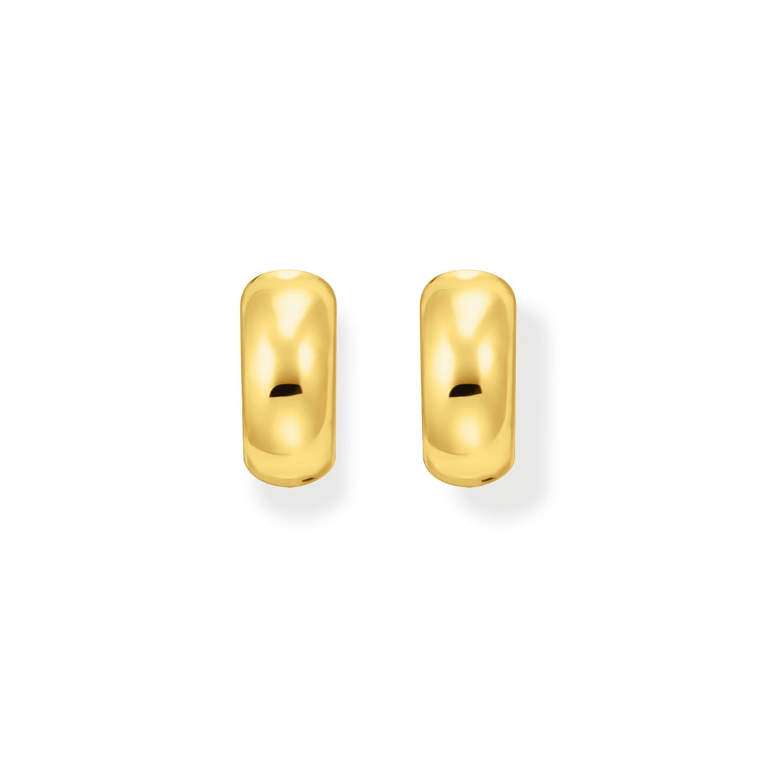 Thomas Sabo Hoop Earrings Creolen Mini-Chunky-Form vergoldet