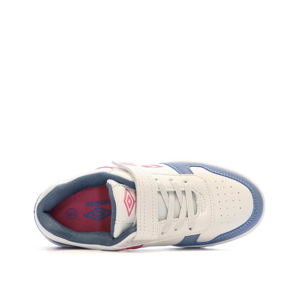 Umbro Baskets Blanches/Bleu/Rose Garçon Umbro Ovida