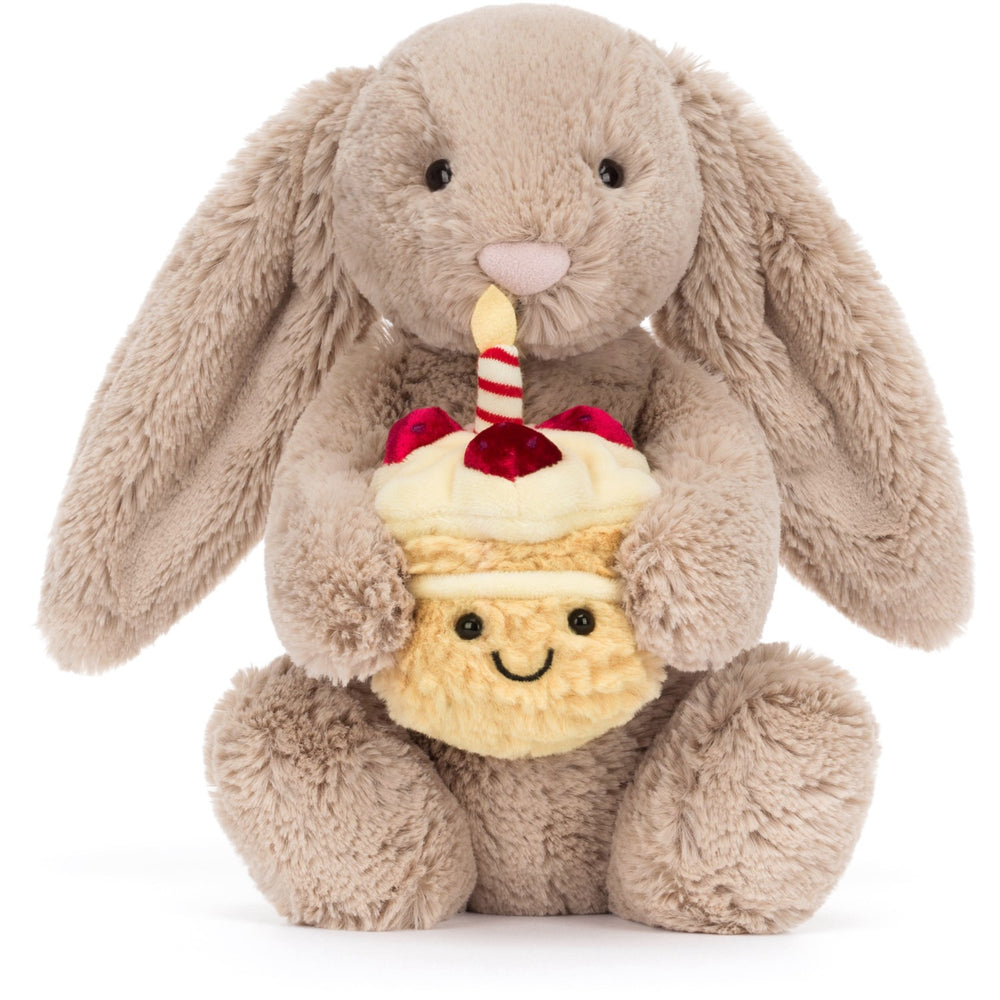 Køb Jellycat Bashful Kanin Med Lagkage 31 Cm