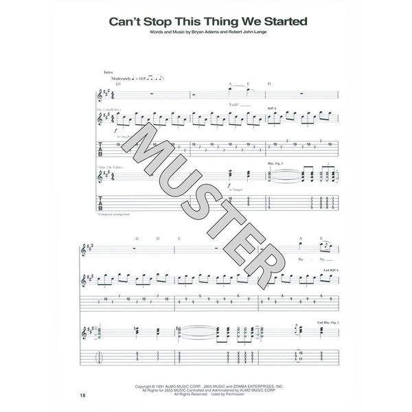 Hal Leonard Bryan Adams Greatest Hits