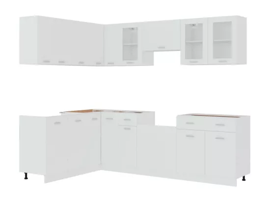Ensemble de meubles de cuisine 11 pcs Blanc Aggloméré