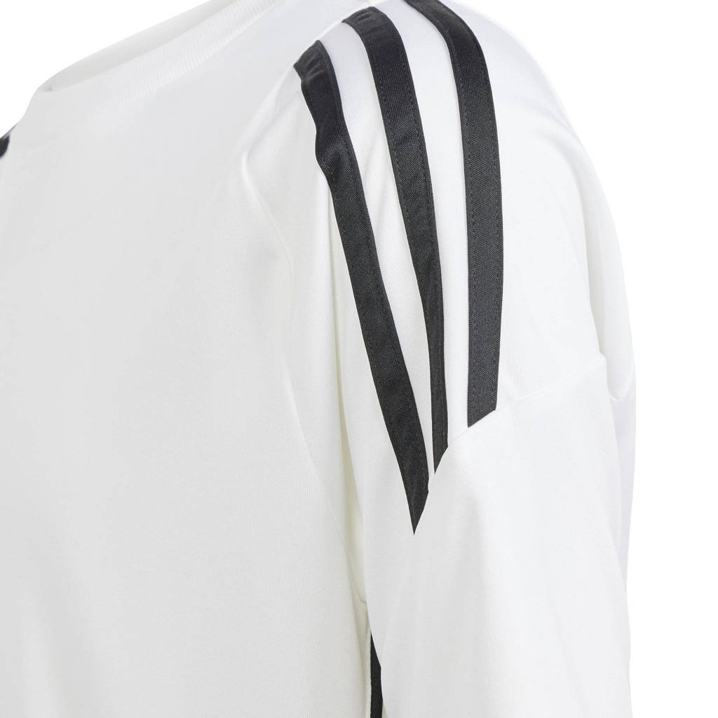 adidas Junior voetbalshirt Tiro wit/zwart