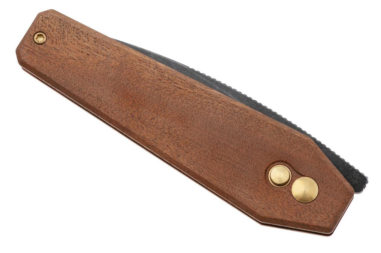 Kizer Tomb V3692A4, Black Nitro-V, Mkuruti Wood zakmes, Bradley Diaz design