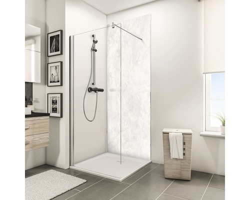 Doucheachterwand SCHULTE DecoDesign ExpressPlus marmerlook licht hoogglans 255 x 100 cm EP19010253 703