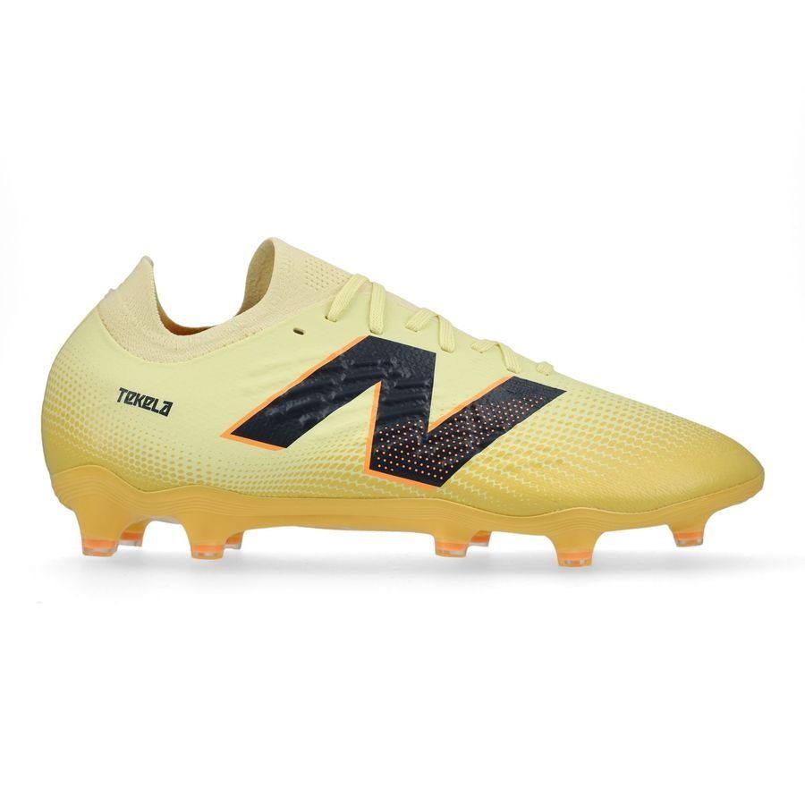 New Balance Tekela V4 Magia Low FG Energy Rush - Parchment/Noir/Orange