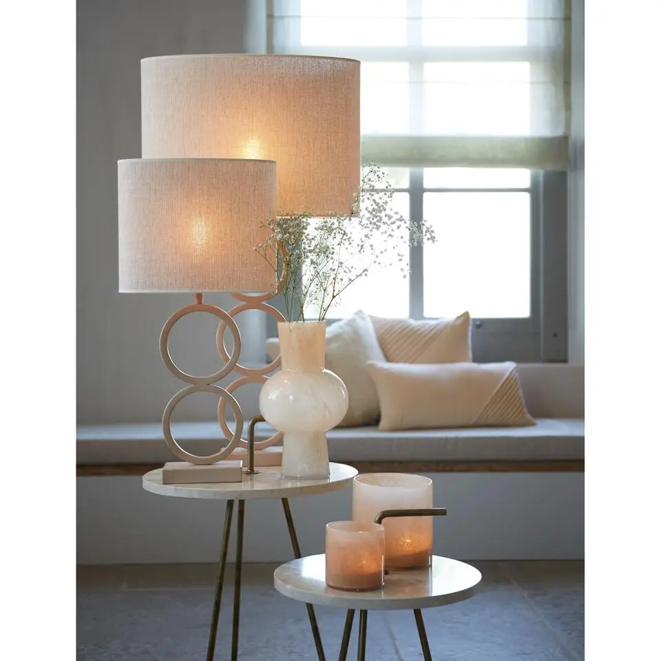 Lampenkap Ovaal Breska - Parel Wit - 38 x 17,5 x 28 cm
