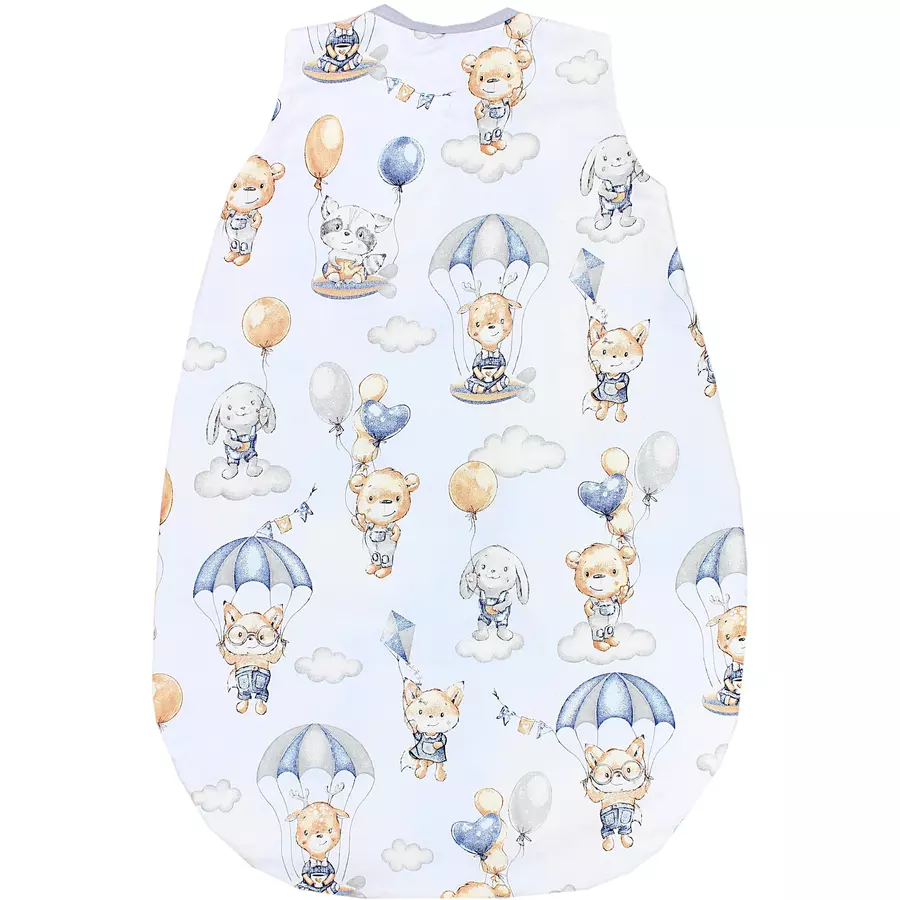 TupTam Baby Sommer Schlafsack Ärmellos Unwattiert blaubeige
