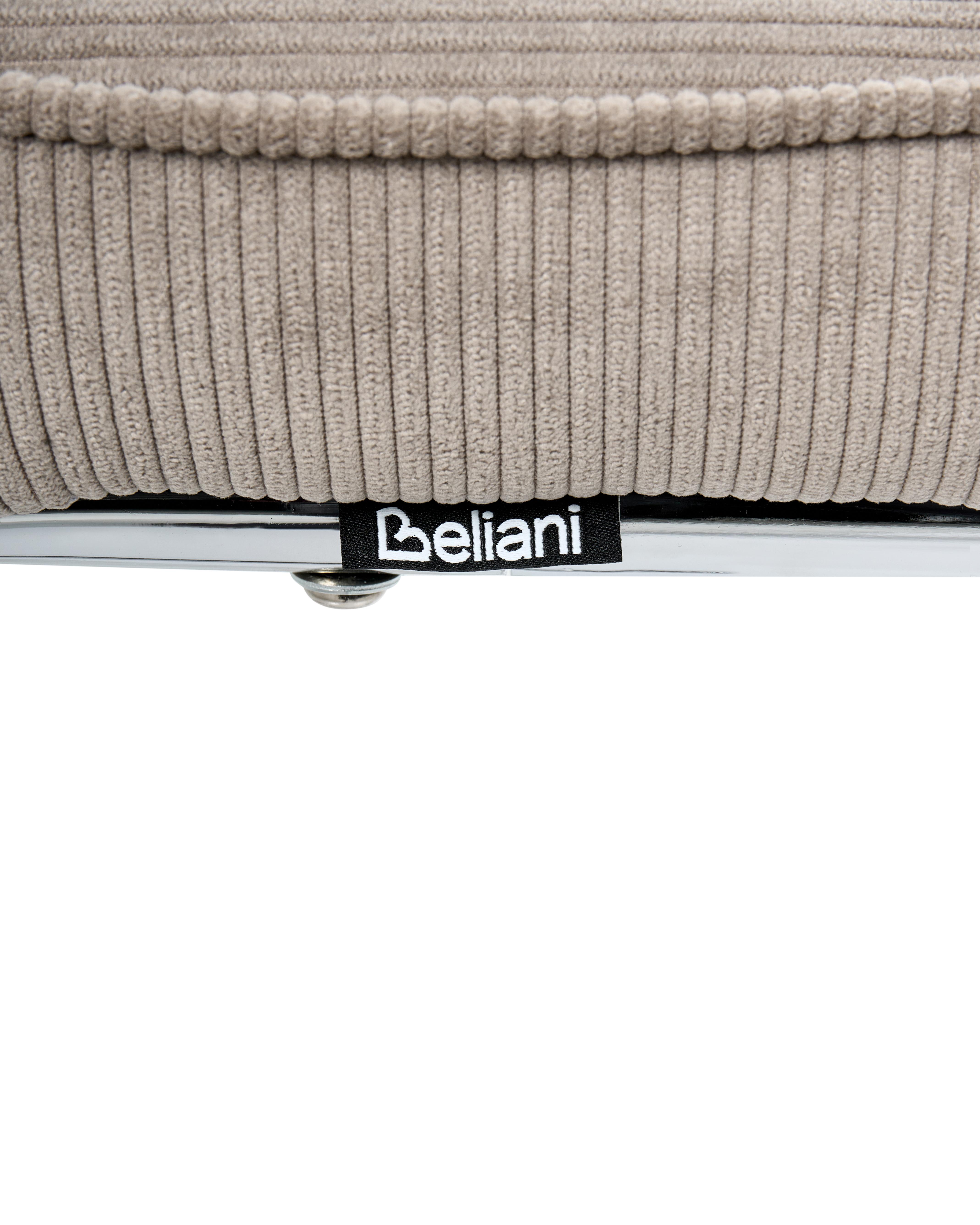 Set van 2 eetkamerstoelen IRWIN Corduroy Taupe
