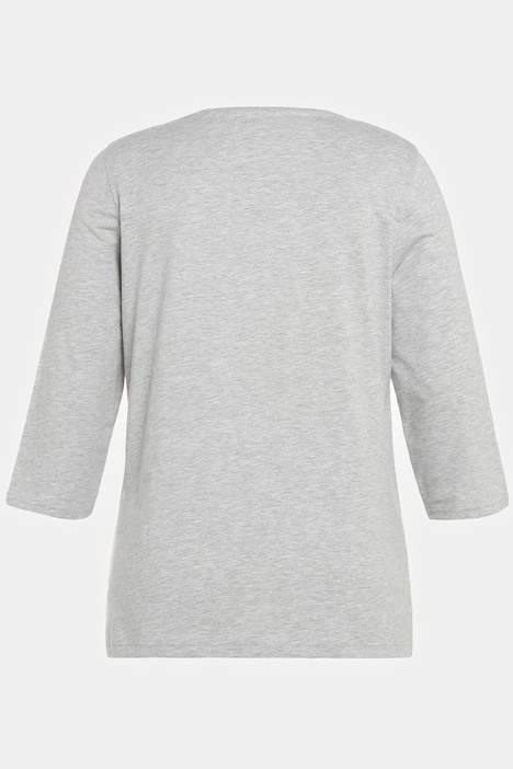 Bellieva-Shirt, Stillfunktion, A-Linie, Punkte, 3/4-Arm