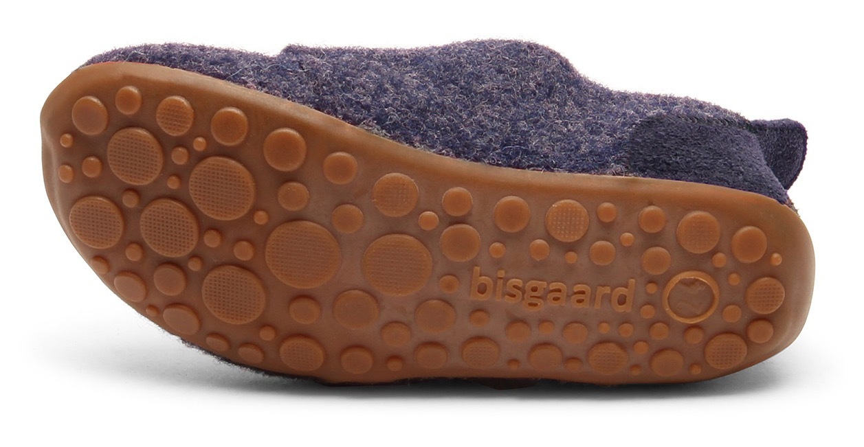 Bisgaard Hausschuh »casual wool«  Klettschuh mit Lammwolle gefüttert, Grössenschablone zum Download