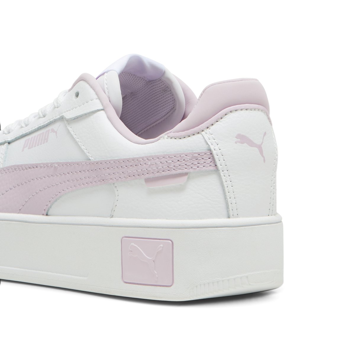 PUMA-Carinastl-jg-Baskets - Talon plat - Blanc